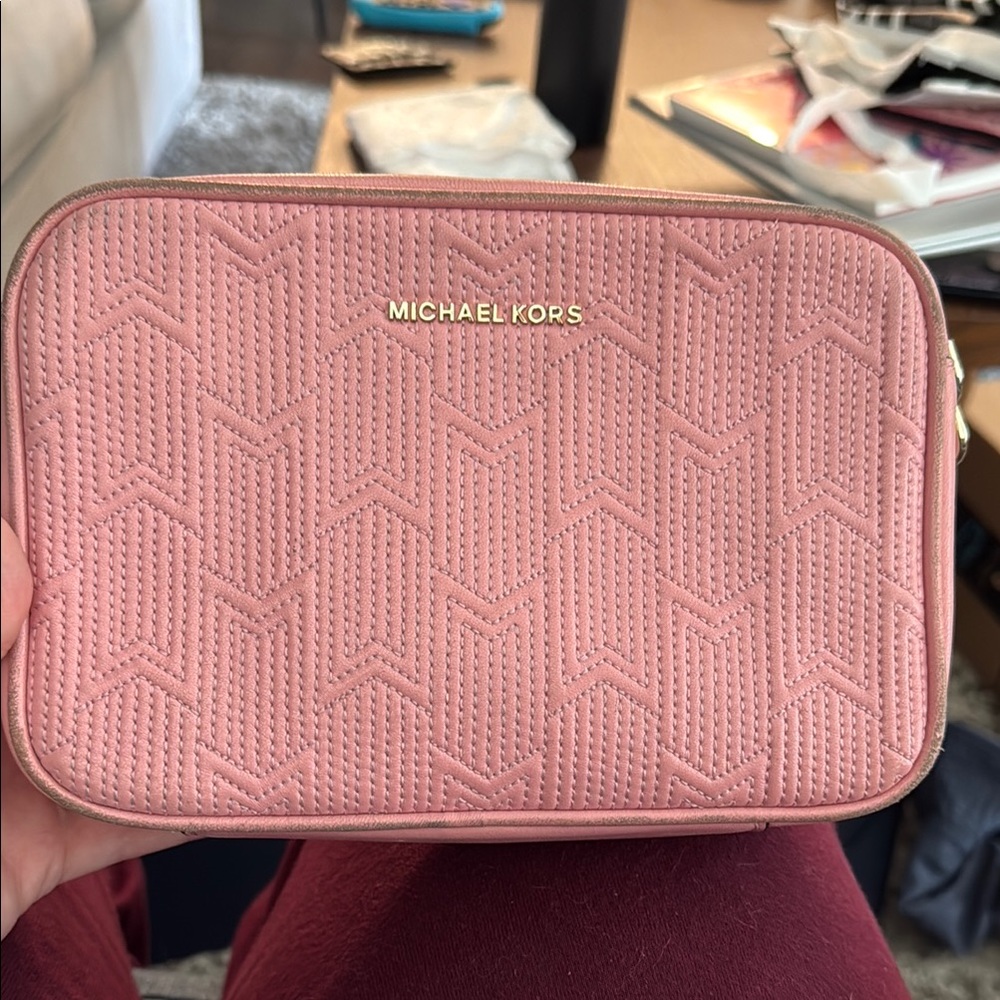 Michael Kors Pink Quilted Wallet